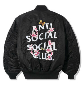 AntiSocialSocialClub (アンチソーシャルソーシャルクラブ) ジャケット Alpha Industries x ASSC MA-1 Black Jacket ブラック (L)