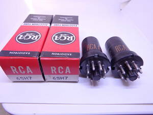 真空管 6SH7 RCA 2本セット 箱入り 3ヶ月保証 #015-004