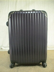 W4576　紫　TSAロック付　鍵付　スーツケース　キャリケース　旅行用　ビジネストラベルバック
