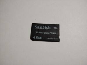 8GB　SanDisk　メモリースティックプロデュオ　フォーマット済み　MEMORY STICK PRO DUO　MSPD　メモリーカード