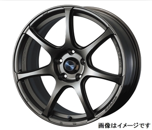 【個人宅発送可能】Weds Sport SA-75R ウェッズ スポーツ 18×8.0J +42 5穴 Rim Edge 6.57mm F PCD114.3 EJBR ホイール 1本 (74006)