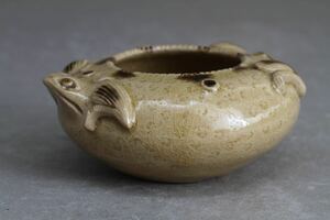 【久】1859 青磁獣形小水盂 時代品　　唐物　中国美術　
