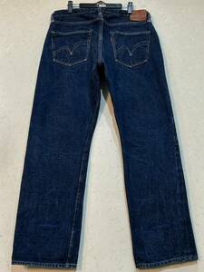 ※SAMURAI サムライジーンズ LOT ♯9 S510XX 19ｏｚⅡ セルビッチデニムパンツ 日本製 濃紺 大きいサイズ 36 　　　　　　　 BJBC.AB