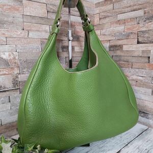 1円【ボッテガカラー！】BOTTEGA VENETA ボッテガヴェネタ ハンドバッグ ワンショルダーバッグ トート レザー イントレチャート グリーン