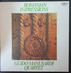 JAZZ LP/SWEDEN ORIG./テクスチャーカバー/美盤/Guido Manusardi Quartet - Romanian Impressions/A-10283