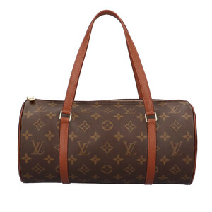 ルイヴィトン LOUIS VUITTON パピヨン30 モノグラム ショルダーバッグ モノグラムキャンバス ブラウン レディース 中古 美品