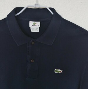 【サイズ6】ラコステ LACOSTE ポロシャツ ネイビー XL ペルー製 正規品 半袖シャツ ゴルフウェア L1212 フレラコ
