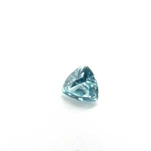 天然ブルージルコン ルース 0.622ct ソーティング付き 約4.9×4.9×3.0mm 裸石 外し石 宝石 トリリアント ジュエリー jewelry blue zircon