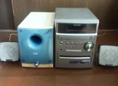 aiwa CD カセットデッキ コンポ CDコンポ スピーカー EAST