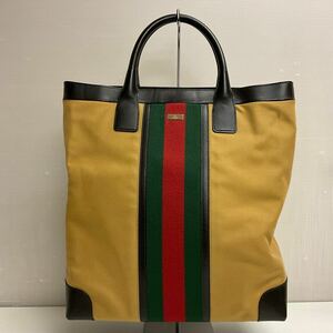 営MK44-120Y GUCCI グッチ トートバッグ シェリーライン バッグ シリアルナンバー012・1121 2123 W約33cm H約37cm D約14.5cm 