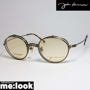 John Lennon　ジョンレノン　日本製 跳ね上げ クラシック サングラス フレーム JL1112-3-47 アンティークゴールド　ライトブラウン