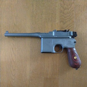 ア!クション・C96レッド9 発火型モデルガン ナチュラル仕上 マウザー モーゼル C-Tecマイルドキック仕様(未発火品)