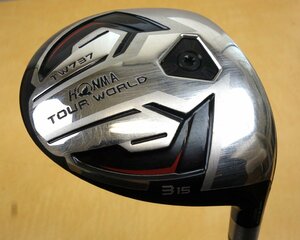 特注 HONMA ホンマ 3W ウッド TOUR WORLD TW737 ロフト15° TourAD GP-6 フレックスS ヘッドカバー付