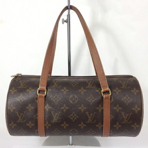 【中古】LOUIS VUITTON ルイヴィトン モノグラム 旧 パピヨン30 M51365 ハンドバッグ レディース ブラウン系