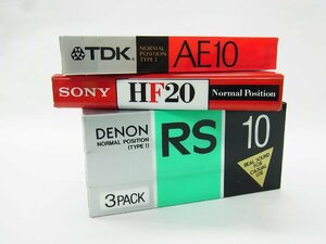 ■SONY/TDK/DENON■　カセットテープ 10分　20分 ■ 未使用 経年品