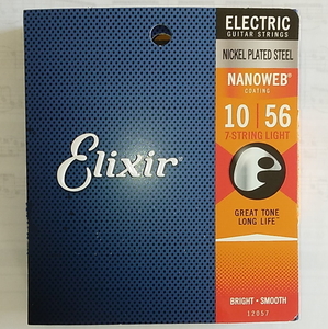 Elixir エリクサー エレキギター弦 NANOWEB 7弦 Light .010-.056 #12057 【国内正規品】