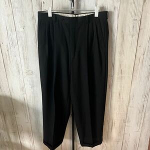 極美品 GIVENCHY MONSIEUR ジバンシィ スリータック スラックス ブラック 33R