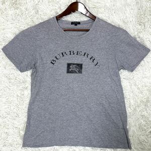 BURBERRY LONDON バーバリーロンドン Tシャツ 半袖 ブランドロゴ グレー 灰色 サイズ3