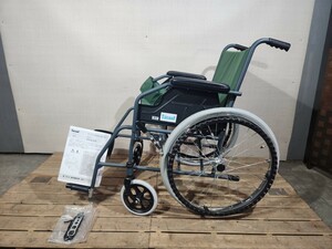 W☆ 幸和製作所 TacaoF テイコブ 車イス 車椅子 BM01 折りたたみ式 自走式 車椅子 介護 介助 グリーン 車いす 標準型