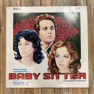 伊独自ジャケ! イタリアオリジナル盤 / 映画サントラ / La Baby Sitter (危険なめぐり逢い)/ Francis Lai / LP / TBL1 1179 検) レコード