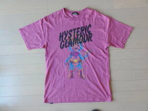 美品 HYSTERIC GLAMOUR ウエスタンベアー 半袖Tシャツ ピンク Sサイズ 02172CT07