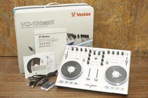 Vestax ベスタクス USB MIDI AND AUDIO CONTROLLER DJコントローラー VCI-100MKⅡ ドライバディスク付属 DJ機器 通電/ボタン反応確認済み