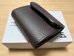 ★新品正規品　WILD SWANS ワイルドスワンズ　ENO イーノ　型押しサドルプルアップ　茶色★