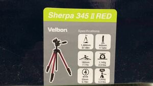 新品未使用　ベルボン　シェルパ　Velbon Sherpa 345II　PHD-33M QB-42　付属　レッド一点限り