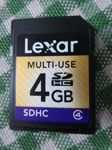 Lexar SDメモリーカード/SDHC 4GB Class4