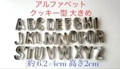 大きめ アルファベット クッキー型 フォンダンカットアウトデコレーション