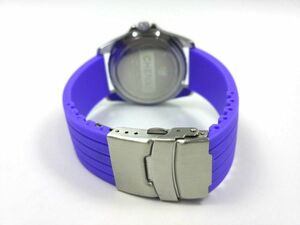 シリコンラバーストラップ 交換用腕時計ベルト ブルー 22mm