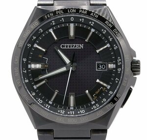 ★箱付！新品同様！CITIZEN シチズン ATTESA アテッサ CB0215-51E wena付 WNW-21A ブラックチタンシリーズ エコ・ドライブ メンズ★