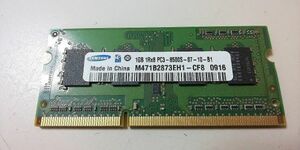 【PC周辺機器】 メモリ SAMSUNG 1GB 1R×8 PC3-8500S 詳細不明_