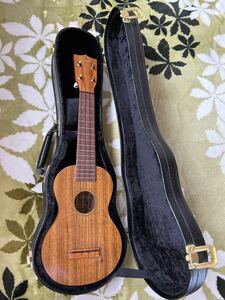 ★Famous フェイマス Ukulele ウクレレ FS-5パイナップル型 ソフトケース付 日本製　超美品