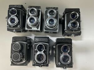 ROLLEICORD RICOHFLEX MINOLTACORD WALZFLEX YASHICAFLEX 二眼レフカメラ 7台 まとめ売り ジャンク N