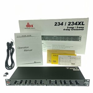 dbx ディービーエックス クロスオーバー チャンネルディバイダ― 234XL 2/3/4Way CROSSOVER ステレオ モノラル 通電 音響機器 中古