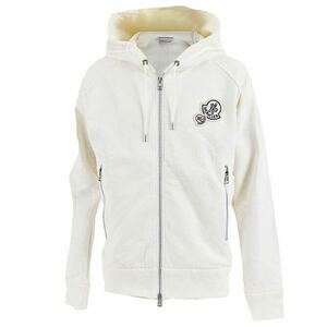 ★定価152,900円★ MONCLER Wワッペン パーカー XS ホワイト スウェット モンクレール トレーナー ブラマント BRAMANT 国内正規品