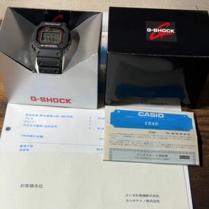 売り切り 実用歴無し美品 DW-5000-1JF 初代G-SHOCK DW-5000C-1A 真正復刻 オリジナルベルベゼ 当時箱 説明書原本付属 カシオ電池交換済