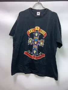 00’s初期GUNS N ROSES 半袖Tシャツ ガンズアンドローゼズ バンドT ロックT L