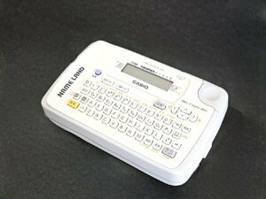 ★美品★ CASIO カシオ ネームランド KL-P30 ラベル作成 おなまえシール 簡単操作 文字入力 装飾文字 グレー HMY