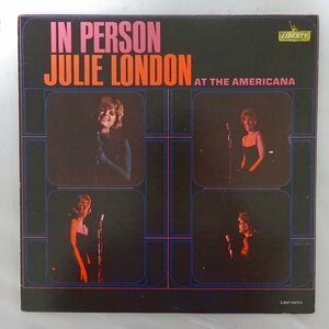 14031609;【US盤/LIBERTY/虹ラベル/MONO】Julie London / In Person At The Americana