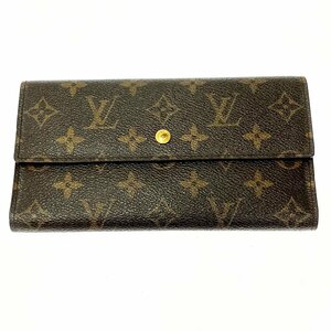 【1円スタート】LOUIS VUITTON ルイ・ヴィトン M61215 モノグラム ポルトトレゾール インターナショナル ブラウン 長財布 ジャンク 262854