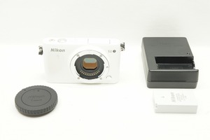 【適格請求書発行】美品 Nikon ニコン 1 S2 ボディ ミラーレス一眼カメラ ホワイト【アルプスカメラ】240116h