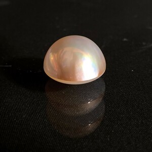 【大粒 逸品】マベパール 23.1ct 4.62g / 径18.7mm 高さ12.6mm / 極テリ ルース 裸石 真珠 Mabe Pearl Jewelry 半円真珠 A739