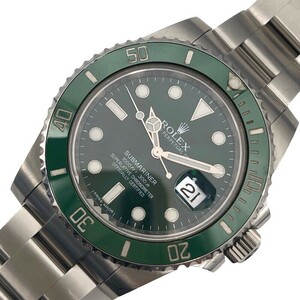 ロレックス ROLEX サブマリーナ 116610LV グリーン ステンレススチール 腕時計 メンズ 中古