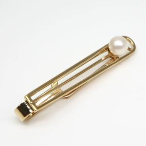 MIKIMOTO(ミキモト)◆K14 アコヤ本真珠 タイバーおまとめ◆A◎ 約3.2g 約5.0mm珠 パール pearl jewelry ジュエリー EA5/EA6