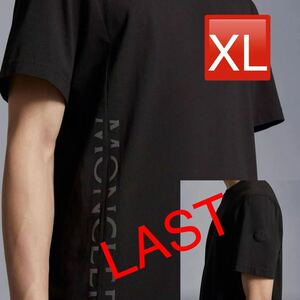 ラスト　サイズXL Moncler リフレクションロゴ　Tシャツ　black