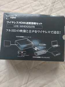 中古 ELECOM ワイヤレス HDMI 送受信機セット LDE whdi202TR