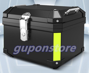 特売！ 品質保証★リアボックス 45L ブラック トップケース 大容量 ツーリング バックレスト装備 持ち運び可能