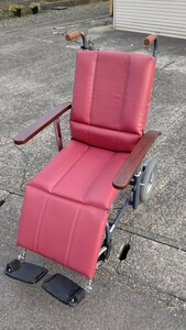 介助型 スチール製 フルリクライニング車椅子　[メーカー]日進医療器[型番]NHR-12 ニッシン NISSIN 新潟県新発田市引き取り歓迎